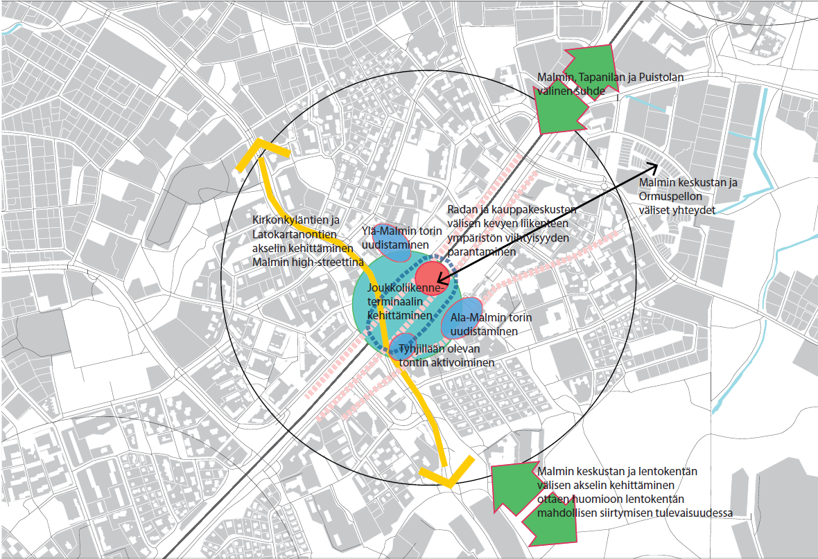 27 Helsingin kaupungin lähiöprojekti on tehnyt yleissuunnitelmat Pekanraitin kunnostamisesta.