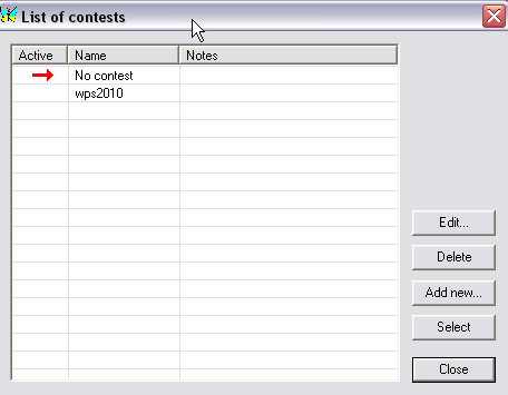 5. Kisaloki ja yleiset kisa-asetukset (Contest mode ja Contest settings) MixW:ssä on perus- ja contest-workkimiseen omat toimintaympäristöt. Contestympäristöön siirrytään seuraavasti.