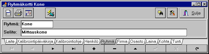 APUREKISTERIT : Ryhmät