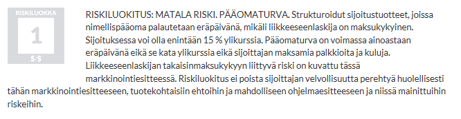 TAULUKKO 1. Indeksilainan arvon muutokset (Järvinen ym. 2011, 74).