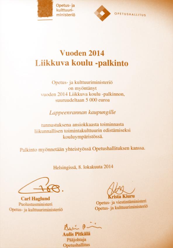 Vuoden 2014 Liikkuva