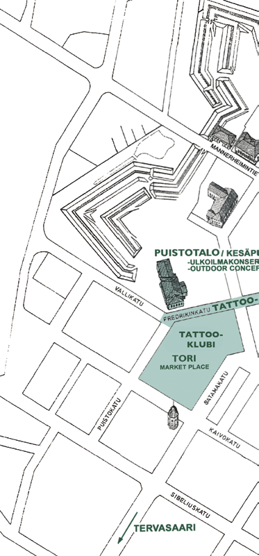 Tapahtumapaikat Nähtävyyksiä ja vierailukohteita Places to visit and see 1. Kaupunginmuseo, Kadettikoulunkatu 2 B 2.