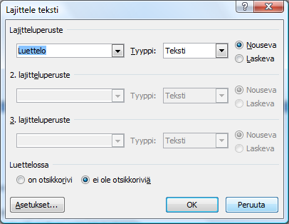 Kotiope.com 10 Luettelomerkit ja numerointi 1. Klikkaa jompikumpi päälle ja kirjoita rivi 2.