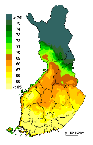 Nurmirehun korjuuajankohdan mallintaminen Nurmen D-arvo (=valk.