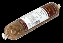 Päivittäiseen ruokintaan tarkoitettu BARF Kana on myös maittava täydennys, esimerkiksi Jahti&Vahti- kuivaruokien rinnalle.