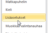 6 VIE VANHAN SÄHKÖPOSTILIN TIEDOT Mikäli haluat, voit tallentaa aiemman sähköpostitilisi tiedot, sähköpostit, yhteystietosi, tehtävät ja kalenterimerkinnät erilliseen tiedostoon (.