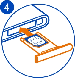 Käytön aloitus 9 4 Työnnä SIM-kortin pidike takaisin puhelimeen ja liu'uta pidikettä oikealle. 5 Sulje mikro-usb-portin suojakansi. Poista SIM-kortti 1 Katkaise puhelimesta virta.