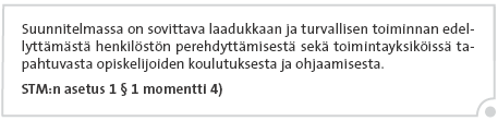 15 (27) 3.4. Henkilöstön perehdyttäminen ja koulutus 3.4.1. Perehdytys 3.4.2. Koulutus Henkilöstön perehdytys ja koulutus on esitetty Potilaan hyvä hoito Etelä-Pohjanmaan sairaanhoitopiirin -ohjeessa.