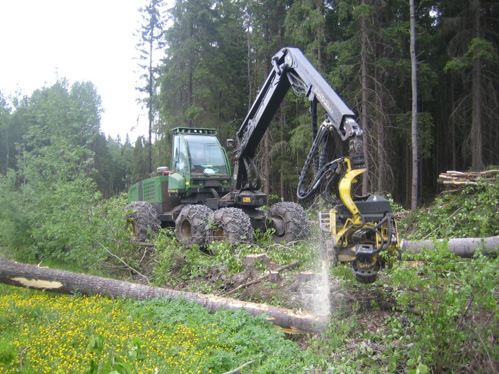 Yhteinen työpaikka metsäalalla Esimerkkejä metsäalan yhteisistä työpaikoista: Korjuutyömaa Metsänhoitotyömaa