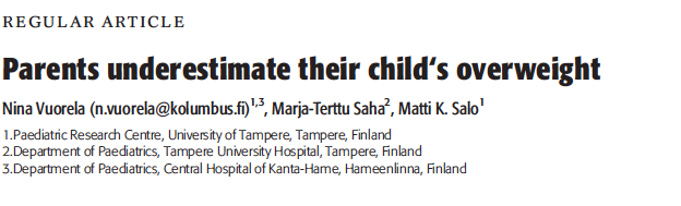 N. 6oo suomalaista lasta Ylipainoisten ja lihavien osuus oli 17.4% (5 v.) ja 21.6% (11 v.