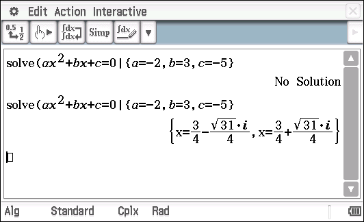 Ratkaise toisen asteen yhtälö: 2 3x 10,5x 6 0 Otetaanpa erilainen lähestymistapa. Tehtävän yhtälö annetaan yleisessä muodossa ja ratkaisu saadaan sijoittamalla tunnetut arvot.