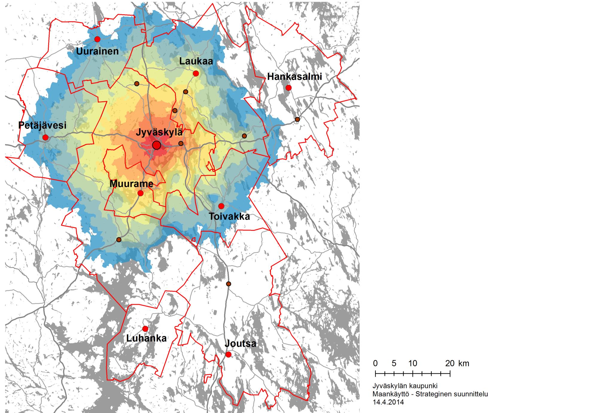 Kaupunkikeskustan saavutettavuus