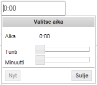 KÄYTTÖOHJE 8 (15) Havainnon perustiedot Päivämäärä*: Napsauta päivämäärä-kenttää ja valitse avautuvasta kalenterista havaintopäivä.