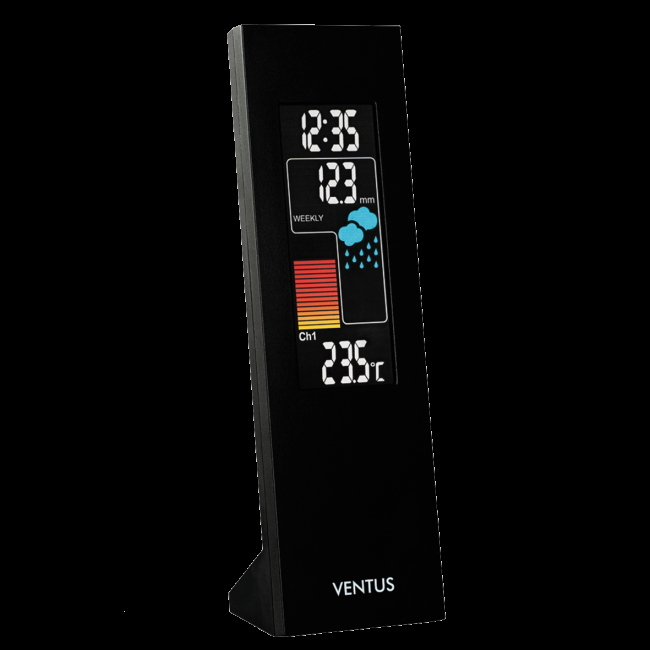 W93/5-sääasema Värinäytöllä varustettu sääasema toimittaa sinulle paikalliset säätiedot. Laite vastaanottaa ulkoanturien langattomasti lähettämät mittaustiedot ja esittää ne näytöllään.