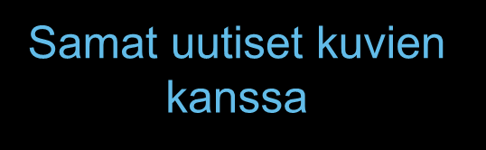 Uutiset ilman kuvia Samat uutiset