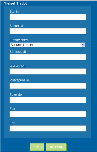 Elisa Oyj Elisa Ring 14 (52) Kuva 23 Yhteystiedot lomake 3.