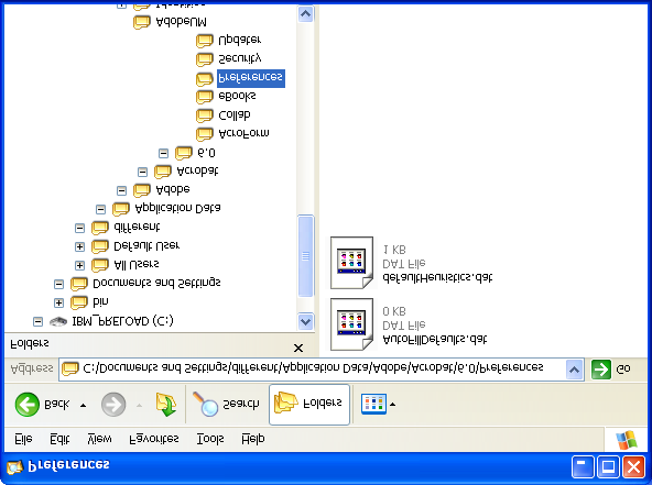 b. Lisää asianmukainen komento soellustiedoston <Install_Directories>osaan. Esimerkiksi: <Install_Directory> <OS>WinXP</OS> <Registry> <hie>hklm</hie> <keyname>software\adobe\acrobat Reader\6.