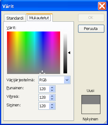 Microsoft Excel perusteita 15 (25) 7 Taustojen ja suunnittelumallien käyttö 7.1 Tausta 1. valitse dia, jonka taustaa haluat muokata 2.