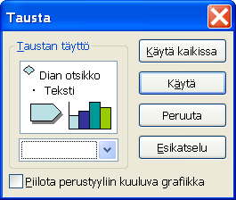 16 (25) Microsoft Excel perusteita 7.1.2 Täytön tehosteet 5. Jos haluat enemmän vaihtoehtoja käyttöösi, osoita ja napsauta täytön tehosteet painiketta 6. Valitse haluamasi täyttökeino välilehdistä 7.