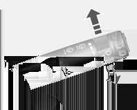 Mittarit ja käyttölaitteet 69 Lämmitettävä ohjauspyörä Äänitorvi Tuulilasin pyyhin-/ pesulaite Tuulilasinpyyhkimet Lämmitys kytketään painamalla * painiketta.