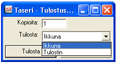 Tulostaminen Pääkirja ja päiväkirja tulostetaan Raportit valikosta. Pääkirja tulostaa valitun ajanjakson tositteet ja viennit tileittäin järjestettynä ja päiväkirja kronologisessa järjestyksessä.