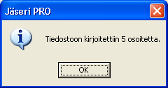 Päivityspalvelu osoitteille Jäserissä on toiminnot Itellan yksityishenkilöiden osoitepäivityspalvelun käytölle. Päivityspalveluun lähetetään tiedosto, jonka voi muodostaa Jäseristä.