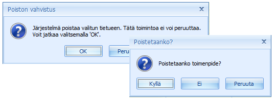 CSI Lawyer 2.7 Käyttöohje (27/146) valitaan Toiminnot -valikosta Tee toimenpide, kts. kuva alla.