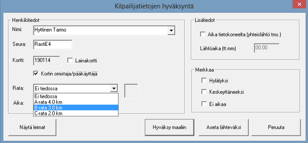 eresults Lite Ohje Rasti E4 Sivu 15 Vääriä leimoja Jos suunnistajalla on joko ylimääräisiä leimoja tai hän on kiertänyt oman radan, niin silloin maalileimauksen jälkeen eresults merkitsee radaksi ei