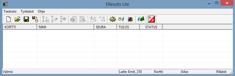 eresults Lite Ohje Rasti E4 Sivu 6 3. Ohjelman käyttäminen Ohjelman käynnistäminen EResults käynnistyy automaattisesti tietokoneen käynnistämisen jälkeen.
