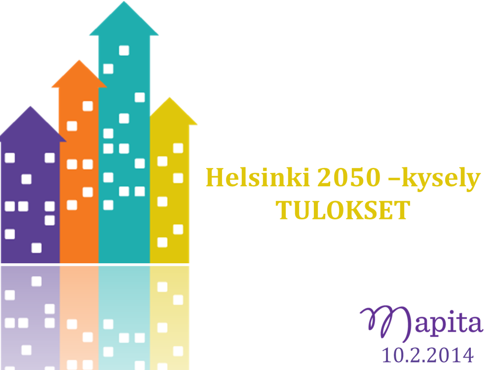 Tässä raportissa on esitetty keskeisimmät tulokset Helsingin kaupunkisuunnitteluviraston (KSV) yleiskaavahankkeeseen liittyvästä Helsinki 2050 kyselystä. Kyselyaineisto kerättiin 4.11.2013 9.12.