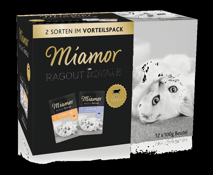 UUDET Miamor MULTIBOX hyytelö (JELLY) -lajitelmat aikuisille kissoille Helposti sulavia lihahöystöpaloja herkullisessa hyytelössä aikuisille kissalle.