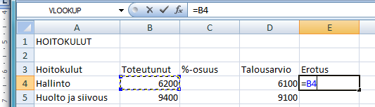 Excel 2013 Kaavat 2 =(D4+E7)*C5 =(B5+B4)*(B6-25) =(B5*25%)/C2 kaavassa voidaan käyttää sulkeita, joilla ohjataan laskentajärjestystä.