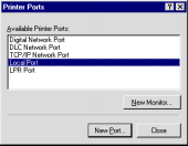 Using.fm 2/27/02 4. Näyttöön tulee seuraava valintataulu. Valitse Local Port ja napsauta sitten New Port. 5.