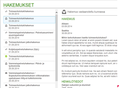 Omapalvelu / Etusivu / Tapahtumat Tapahtuma -näytöltä