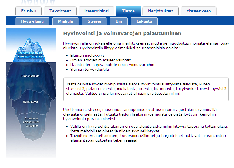 Kaija lukee hyvinvoinnista ja voimavarojen