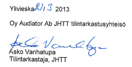 KALLION YHTYMÄHALLITUS Eija-Riitta Niinikoski, puheenjohtaja Olemme antaneet
