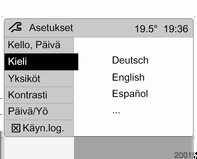 98 Mittarit ja käyttölaitteet Järjestelmän asetukset Kellonajan ja päivämäärän asetus Jotkin lähettimet eivät lähetä oikeaa aikasignaalia.