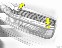Auton hoito 173 Auton työkalut Työkalut Avaus: nosta tavaratilan lattiamattoa. Nosta rengas ylös, käännä ja nosta ylöspäin.