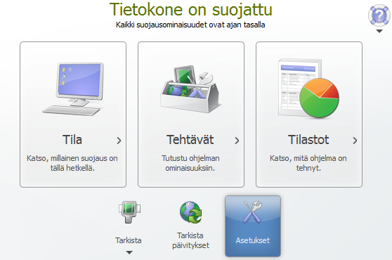 F-SECURE 2010 ASETUSTEN SÄÄTÖ Asia ei suoraan liity Windows 7:een, mutta koska uuteen Windows 7 koneeseen usein asennetaan F-Securen uusin 2010 turvaohjelmisto, tämä asia on käyty läpi tässä samassa