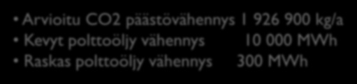 bioterminaalin rakentaminen, terminaalin rakentamisesta vastaa Oulun Energia Paikallisen työllisyyden parantaminen terminaalin on arvioitu luovan n.