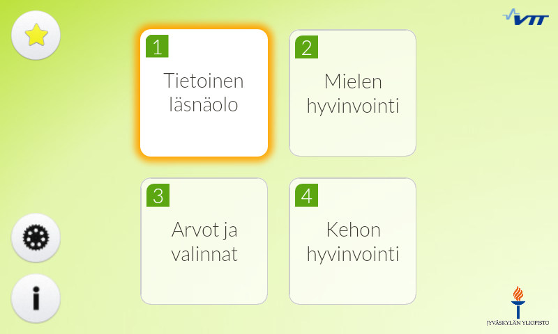 2.2 Mobiilivalmennusohjelma Tutkimukseen osallistuvat työntekijät saivat käyttää Oiva-mobiilisovellusta tai sen verkkoversiota vapaasti.