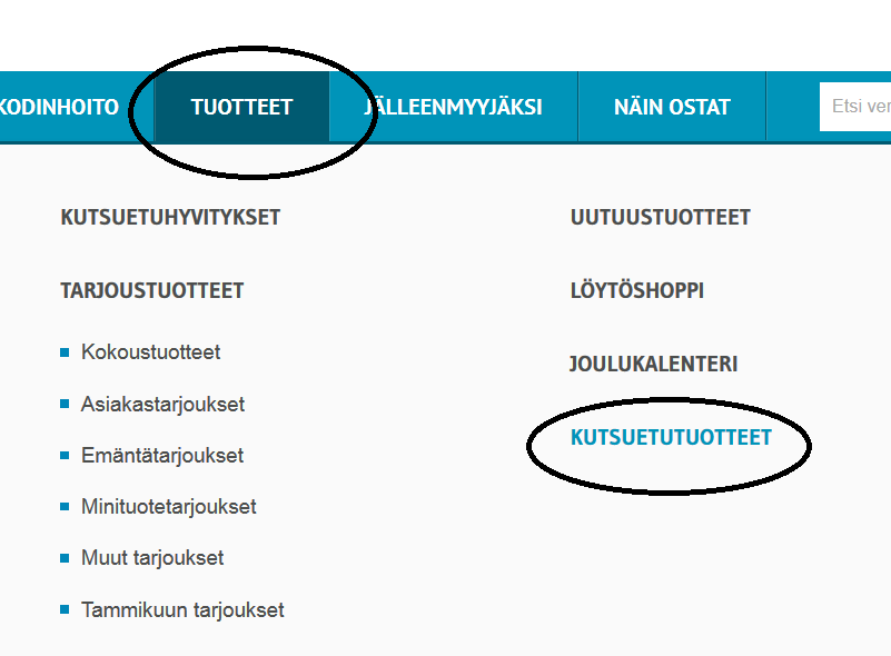 20 Valitse oikea kutsuetu listasta. Avautuu ikkuna, johon sinun tulee täyttää kutsuetulomakkeen numero (nro 1.) ja emännän nimi (nro 2.). Sen jälkeen laita se ostoskoriin (nro 3.). Kutsuetutuotteiden tilaaminen.