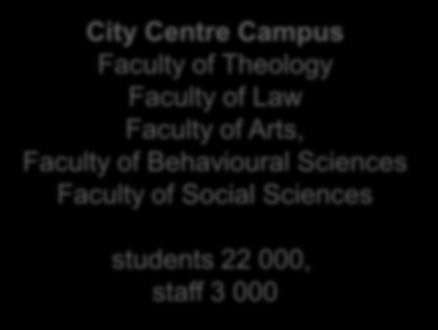 of Social Sciences students 22 000, staff 3 000 Helsinki University