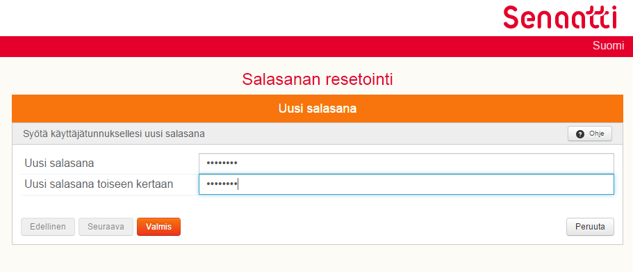 UNOHTUNEEN SALASANAN PALAUTTAMINEN