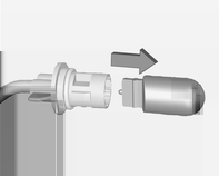 164 Auton hoito 7. Kiinnitä lampunpidin lamppukoteloon tarkistaen, että se lukittuu oikein. Kylkisuuntavilkut Jos polttimo on vaihdettava, irrota lamppukotelo: 8.