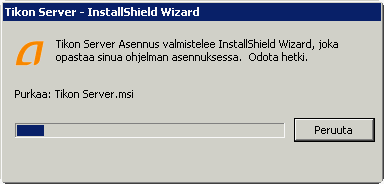 Toukokuu 2013 8 (27) Käynnistä asennus kaksoisklikkaamalla Tikon Server.exe -tiedostoa.