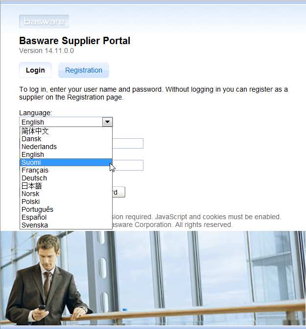 Toimittajaportaaliin rekisteröityminen Rekisteröityminen toimittajaportaaliin tapahtuu osoitteesta http://bsp.basware.