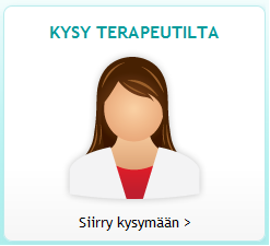 Kysy terapeutilta Sinulla on mahdollisuus keskustella terapeuttisi kanssa suojatussa yhteydessä.