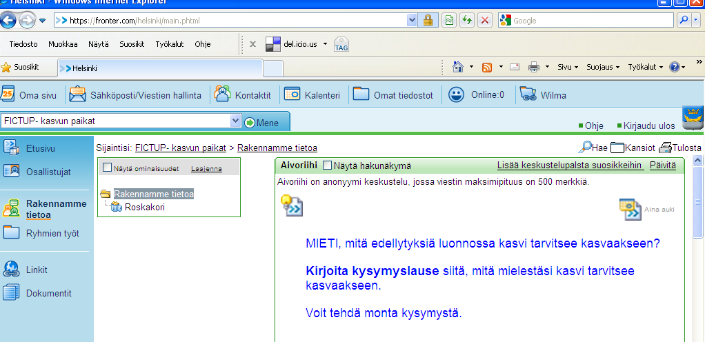 Liite 2. Kuvia verkkoympäristöstä Kuva 1.