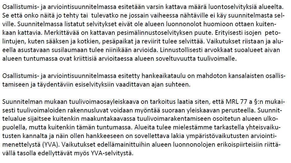 13 (13) Selvitykset tulevat julkisesti nähtäville osayleiskaavaluonnoksen yhteydessä.